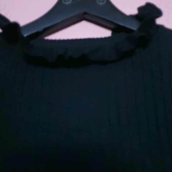 Line + Dot Revolve Jill Ribbed Knit Bell Sleeve Ruffle Sweater - Picture 8 of 15